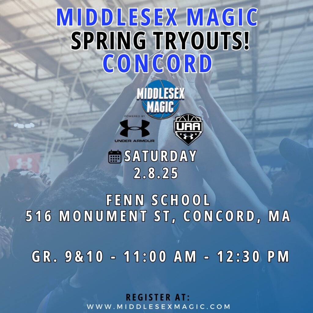 Concord Spring 2025 High School Tryouts Middlesex Magic